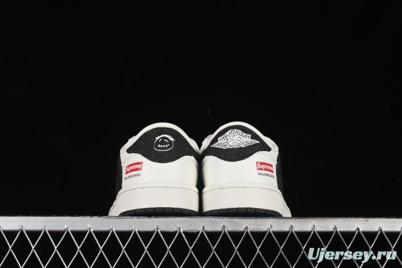 Nike Travis Scott x Fragment Design x Air Jordan 1 Low OG SP AJ1 Supreme Collaboration - JH6088-704