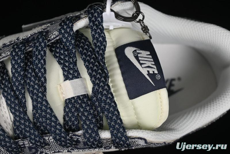 Nike SB Dunk Low Gucci Collaboration - Dark Blue Anniversary High-End Custom Low-Top Casual Skate Shoes - BB9676-313