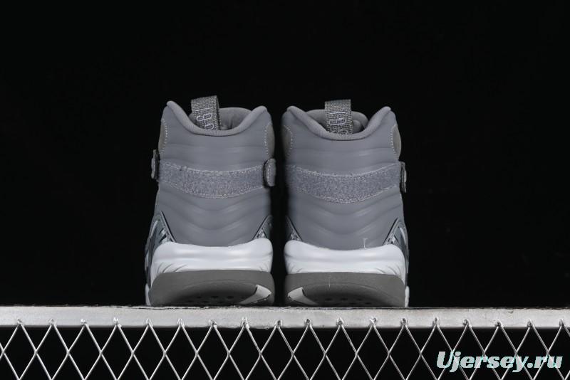 Nike Air Jordan 8 Retro "Cool Grey" Basketball Shoes - 305381-014