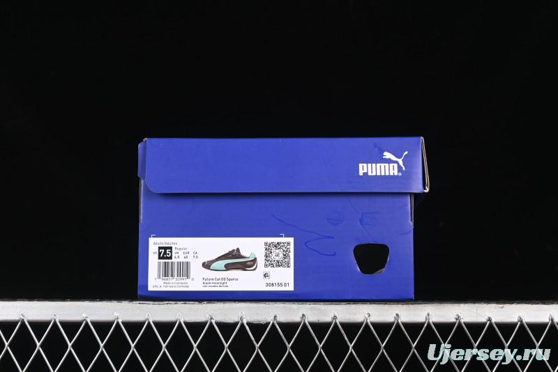 Puma Sparco Future Round Toe Lace-Up Leather Fabric Low-Top Lifestyle Casual Shoes - 308155-01