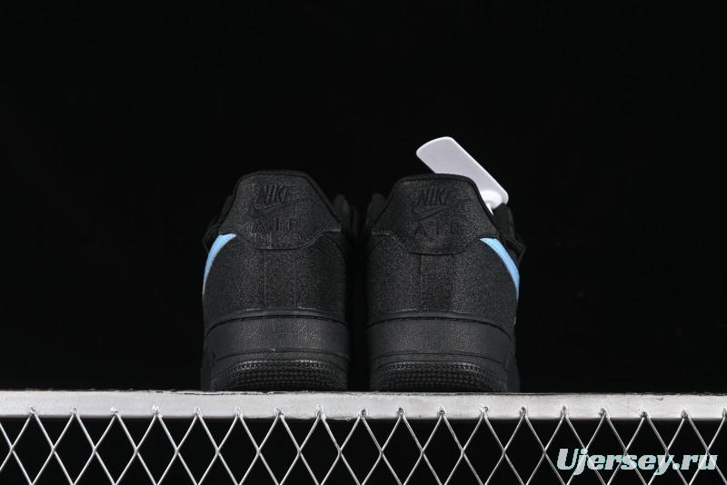 Nike Air Force 1 '07 Low Cleanfit Custom Official Bestseller Black Blue Starry Sky Full Diamond Casual Sneakers - ZH0316-042