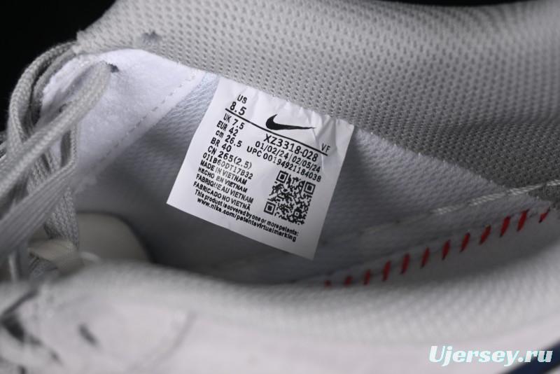 Nike Air Force 1 '07 Low Stussy Collaboration - Grey Pigskin Blue Sole Low-Top Casual Sneakers - XZ3318-028