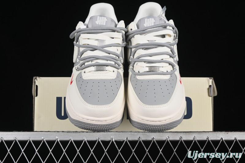 Nike Air Force 1 '07 Low UN Collaboration - Beige Silver Trim Lace-Up Casual Sneakers - SJ1198-500