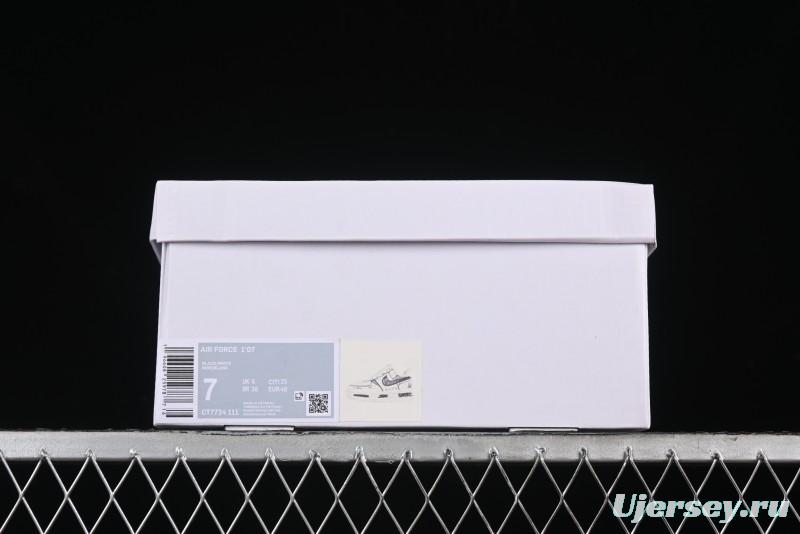 Nike Air Force 1 '07 Low Custom Casual Sneakers with Black and White Manga-Style Hand-Drawn Function Formulas - CT7724-111