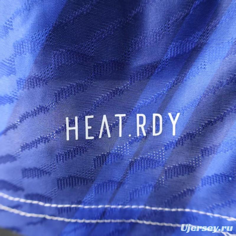 Player Version 25/26 Real Madrid Limited Edition Blue Orange Abstract Pattern Jersey