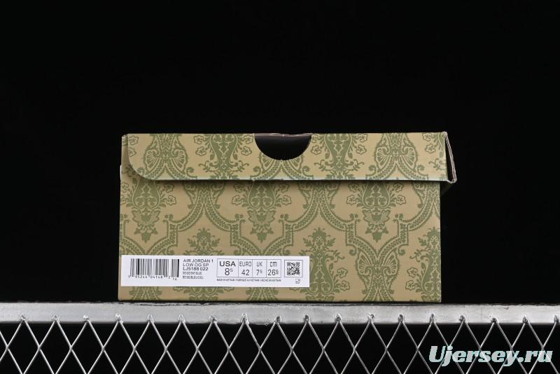 Nike Travis Scott x Fragment Design x Air Jordan 1 Low OG SP AJ1 Retro Sneakers - LJ5188-022