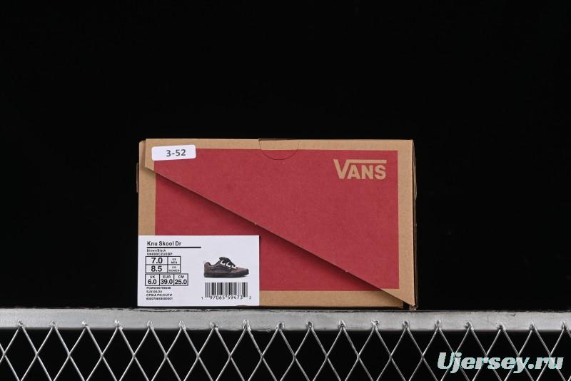 Vans Knu Skool DR Black Green New Series Chunky Sneakers - VN000CZU0BP