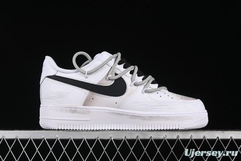 Nike Air Force 1 '07 Low Retro Street Spray Paint Anime Theme Maillard Style Casual Sneakers with Strap - ZH0316-039