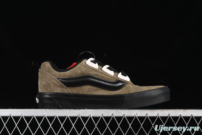 Vans Knu Skool DR Black Green New Series Chunky Sneakers - VN000CZU0BP