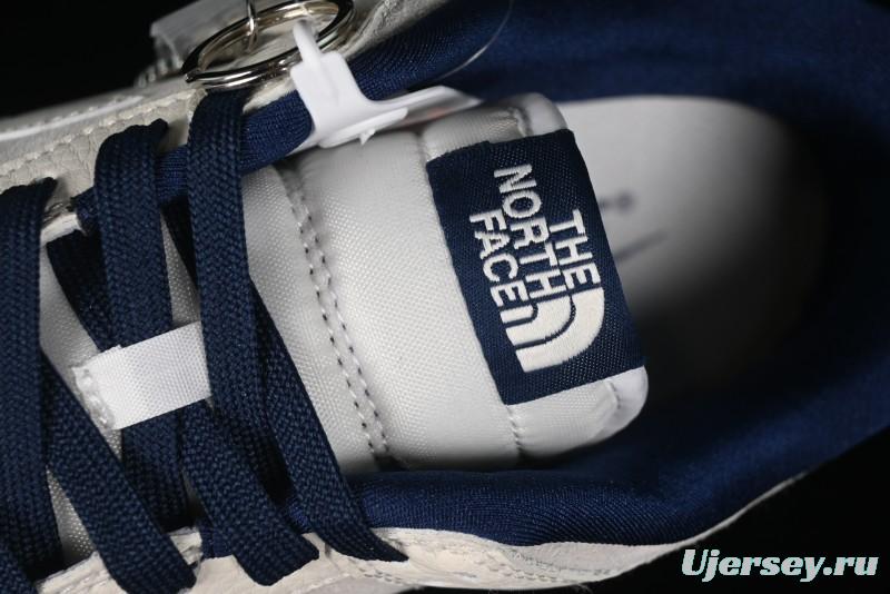 Nike SB Dunk Low The North Face Collaboration - Grey Pigskin White Swoosh Anniversary Custom Low-Top Casual Skate Shoes - KK1333-006