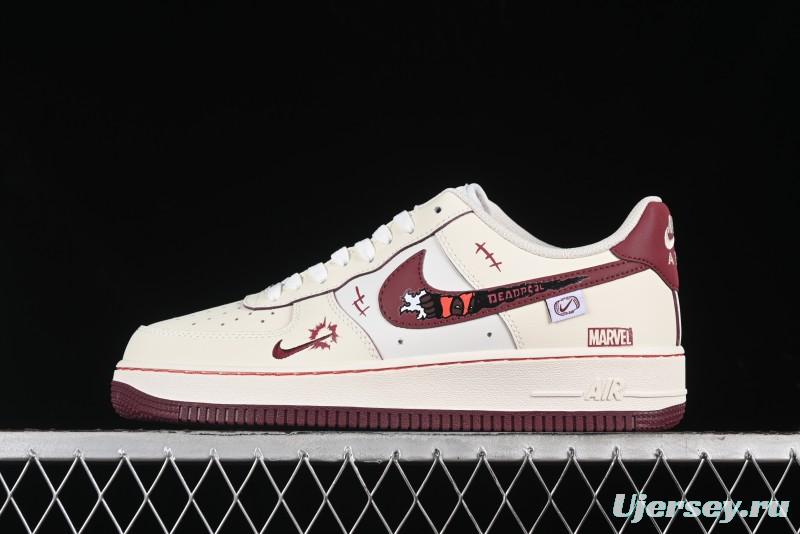 Nike Air Force 1'07 Low "Deadpool" Marvel Series Deadpool Casual Sneakers - FB1839-512