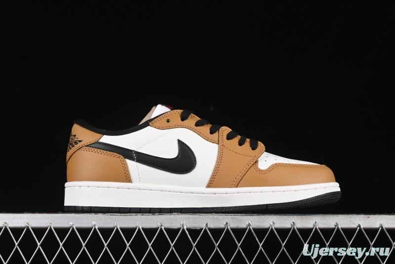 Nike Air Jordan 1 Low OG AJ1 Black Brown Low-Top Lifestyle Basketball Shoes - CZ0790-107