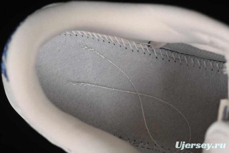 Nike SB Dunk Low LV Collaboration - Beige Blue Print Anniversary High-End Custom Low-Top Casual Skate Shoes - JH8310-954