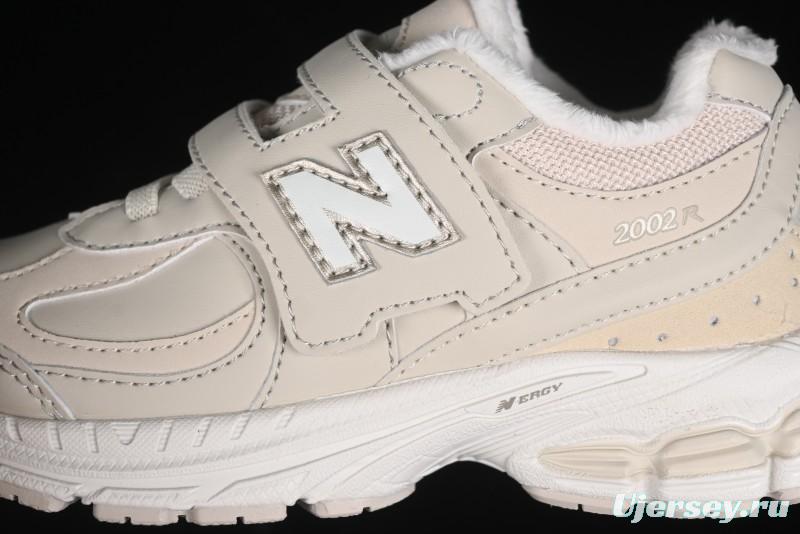 New Balance 2002R Series Hook and Loop Kids Shoes with Fleece Lining - PV2002TM