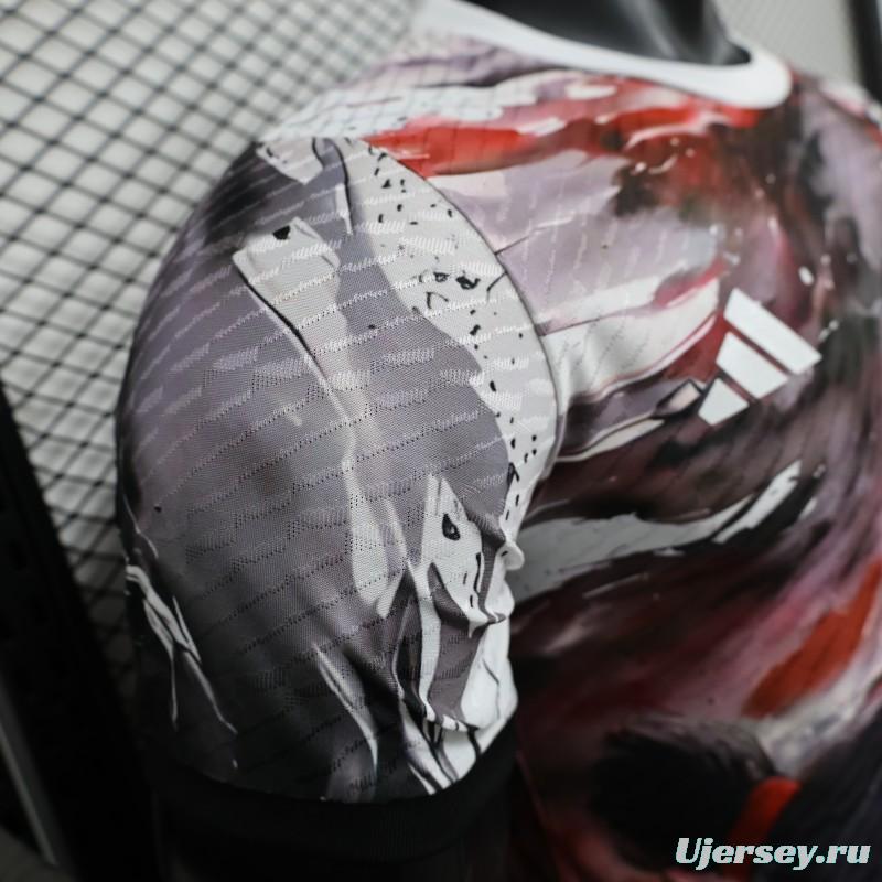 Player Version 2025 Japan National Team Black with One Piece Gear 5 Luffy Design Jersey