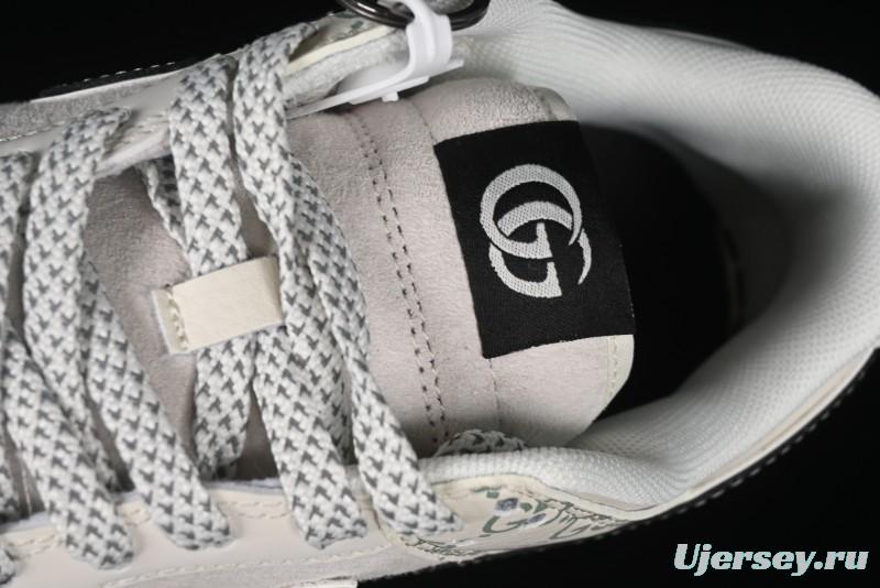 Nike SB Dunk Low Gucci Collaboration - Crystal Green Pattern Anniversary High-End Custom Low-Top Casual Sneakers - XY1688-104