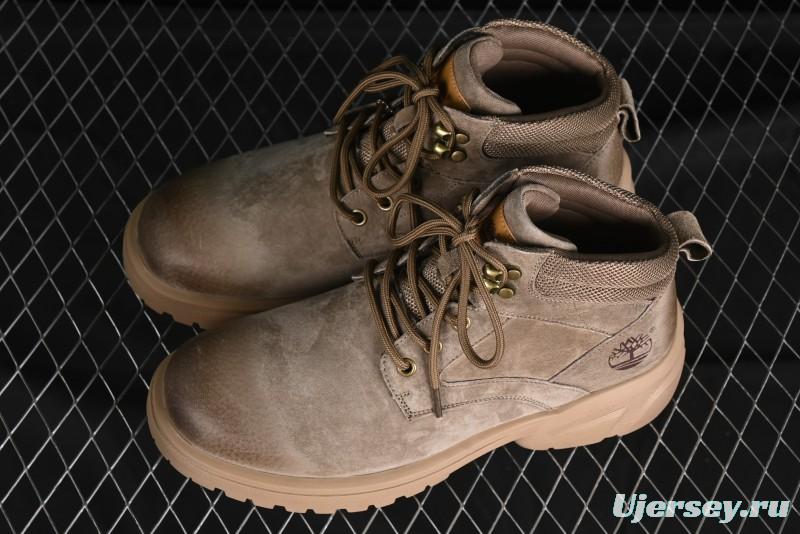Timberland Outdoor Mid-Top Casual Chukka Boots with Premium Suede Leather and Anti-Odor Insole - TB10088KHAKI