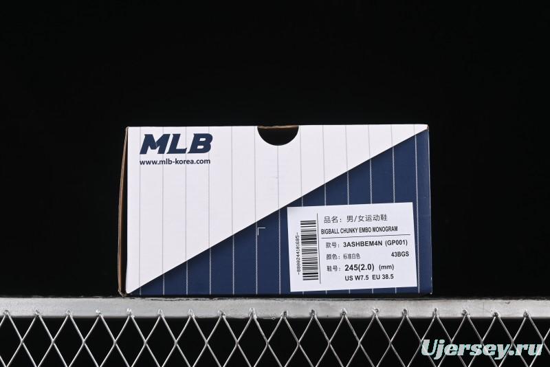 New York Yankees MLB Bigball Chunky Embo Monogram Thick Sole Sandals - 3ASHBEM4N43BGS