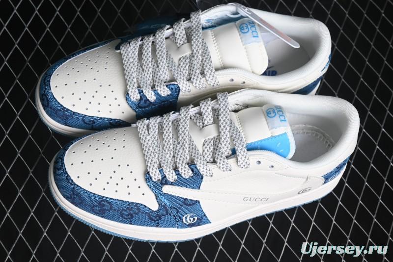 Nike Travis Scott x Fragment Design x Air Jordan 1 Low OG SP AJ1 Retro Sneakers - XZ1658-001