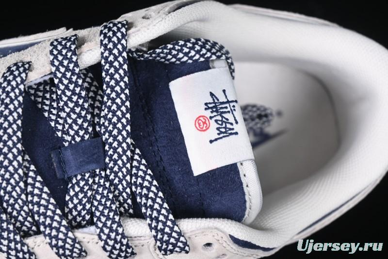 Nike SB Dunk Low Stussy Collaboration - Light Blue Pig Anniversary High-End Custom Low-Top Casual Skate Shoes - XX2025-528