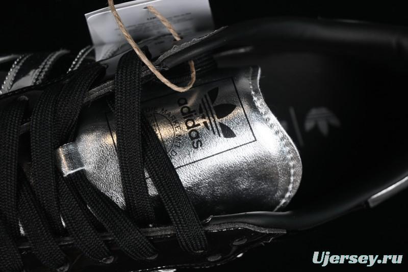 Adidas Samba Atmos IH3364 Patent Leather Black Silver Casual Sneakers