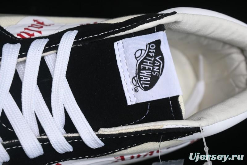 Palm Angels x Vans Sk8-Mid Collaboration Mid-Top Skate Shoes with Distressed Sole - VN000CRPGRN