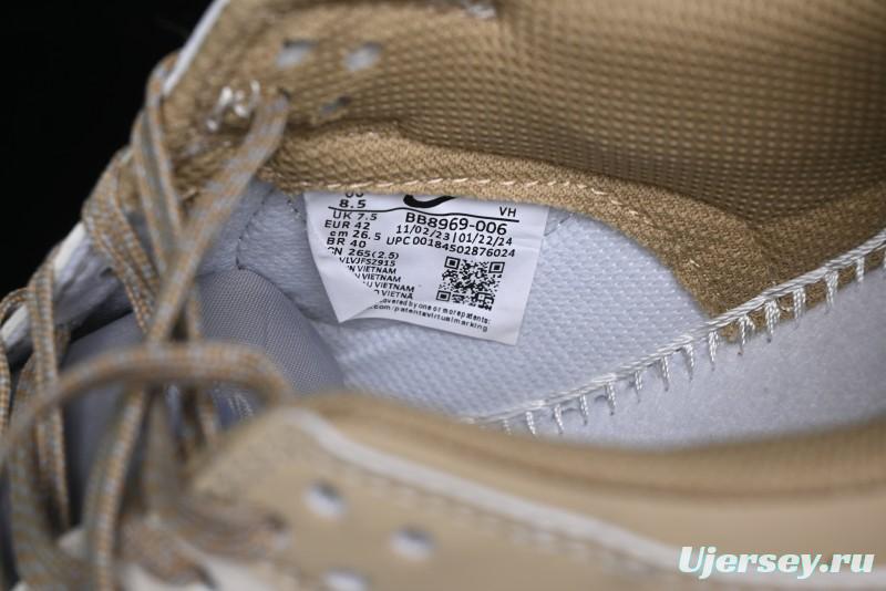 Nike SB Dunk Low BAPE Collaboration - Beige Grey Brown Anniversary Customized Low-Top Casual Sneakers - BB8969-006