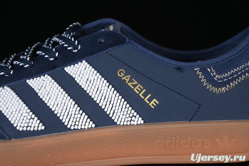 Adidas Clot x Originals Gazelle Indoor Retro Casual Slip-Resistant Wear-Resistant Low-Top Sneakers - IH3725