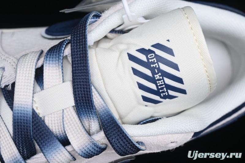 Nike Air Jordan 1 Low OF Collaboration - Premium Custom Retro Basketball Shoes in Blue Grey - DM9188-003