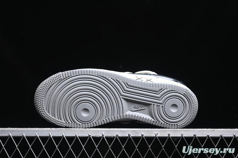 Nike Air Force 1 Low "Vinyl" Casual Sneakers with Lace-Up Design - KS6896-666