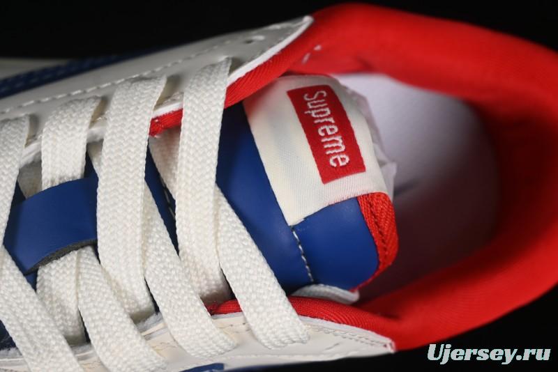 Nike Travis Scott x Fragment Design x Air Jordan 1 Low OG SP AJ1 Supreme Collaboration - Blue White Colorway Low Top Casual Sneakers CH6336-016