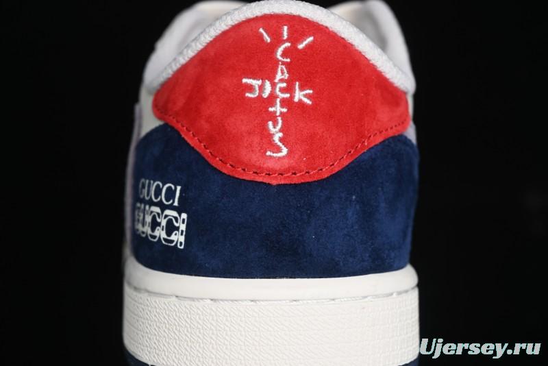 Nike Travis Scott x Fragment Design x Air Jordan 1 Low OG SP AJ1 Multi-Color Patchwork Low-Top Casual Sneakers - DM7866-039