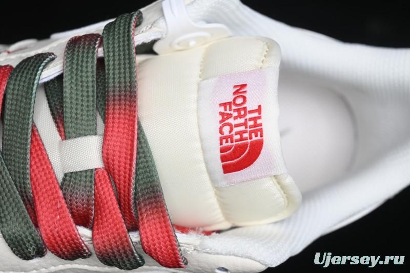 Nike Air Force 1 '07 Low The North Face Collaboration - Beige Red Green Color Block Low-Top Casual Sneakers - XZ6188-011