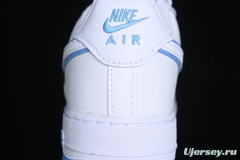 Nike Air Force 1 '07 Low Top-Grain Leather Casual Sneakers with Full-Length Air Cushion - DV0788-101