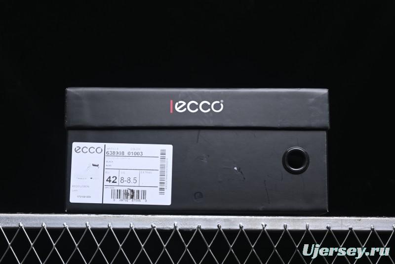 ECCO Exostrike Series Work Leather Anti-Slip Platform Boots - 63890801003