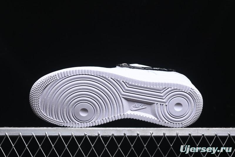 Nike Air Force 1 '07 Low Stussy Collaboration - Crystal Milk Coffee Low-Top Casual Sneakers - IF1686-101