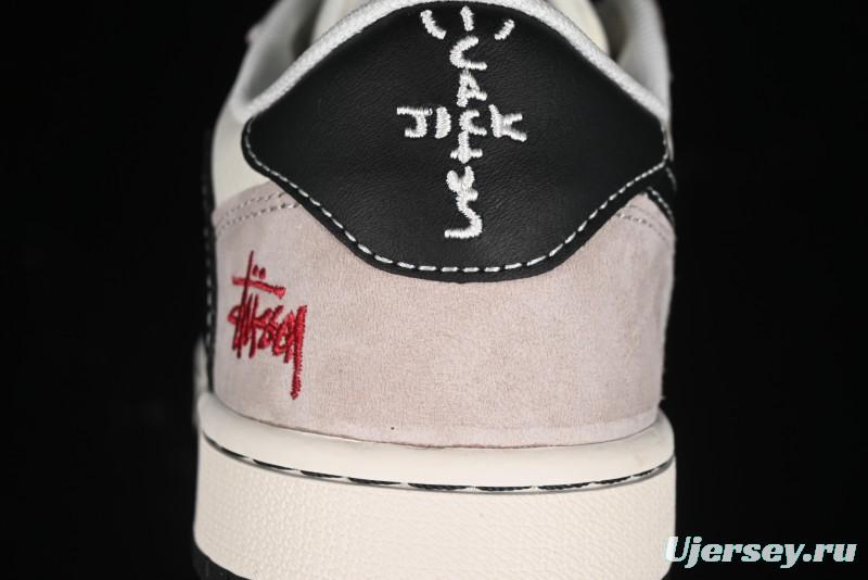 Nike Travis Scott x Fragment Design x Air Jordan 1 Low OG SP AJ1 Retro Sneakers - SJ2068-131