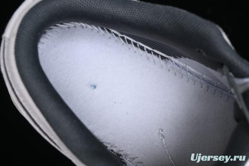 Nike Air Jordan 1 Low AJ1 Stussy Collaboration - Premium Customized Pigskin Grey Line Retro Basketball Shoes - DM9188-005