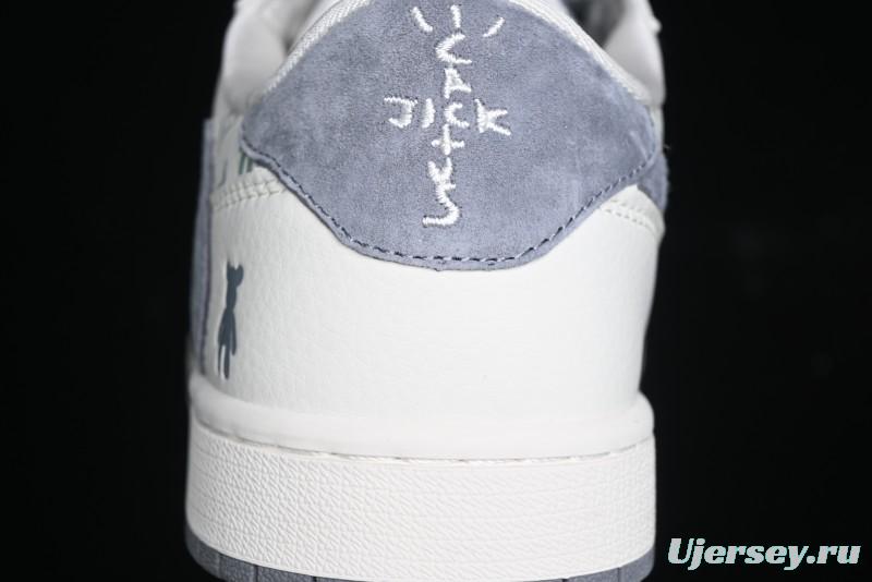 Nike Travis Scott x Fragment Design x Air Jordan 1 Low OG SP AJ1 Sneakers - SJ2068-111