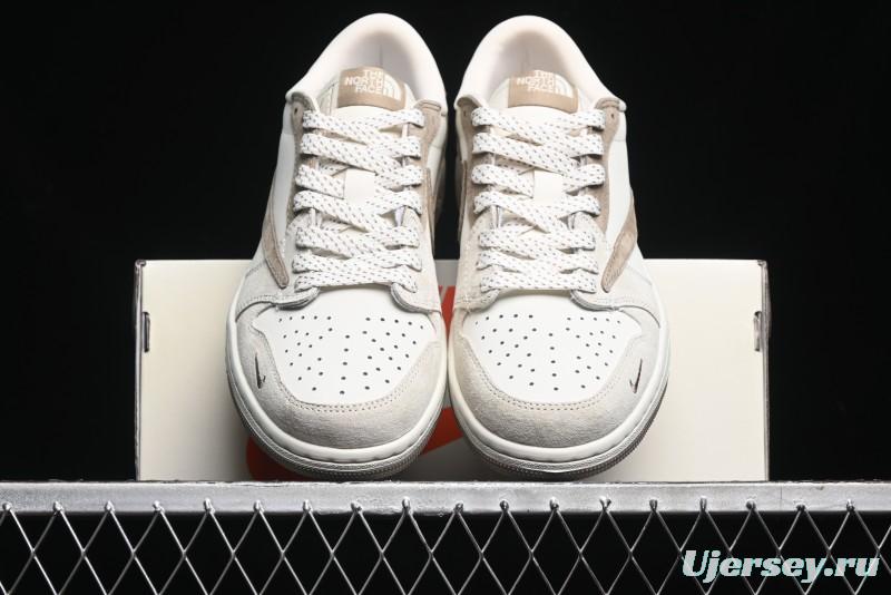 Nike Travis Scott x Fragment Design x Air Jordan 1 Low OG SP AJ1 Retro Sneakers - AG3702-801