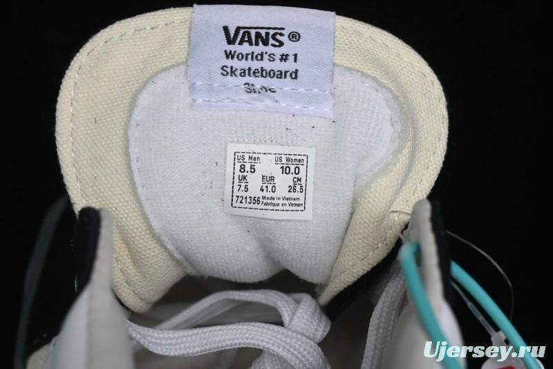 Palm Angels x Vans Sk8-Mid Collaboration Mid-Top Skate Shoes with Distressed Sole - VN000CRPGRN