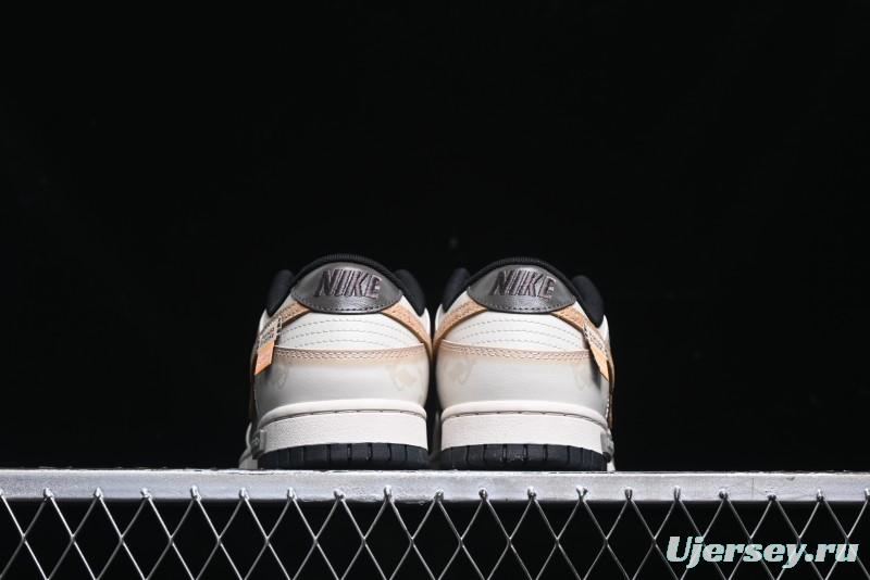 Nike Dunk Low Panda Prank Pioneer Knight Sandstorm Black Brown Low Top Casual Skate Shoes - DD1391-100