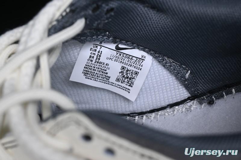 Nike SB Dunk Low Stussy Collaboration - Lace-Up Grey White Grey Check Anniversary High-End Custom Low-Top Casual Skate Shoes - YX5066-207