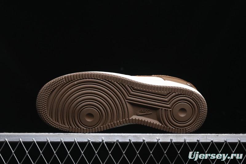 Nike Air Force 1 '07 Low Bape Collaboration - Brown Violent Bear Casual Sneakers - DF0188-013