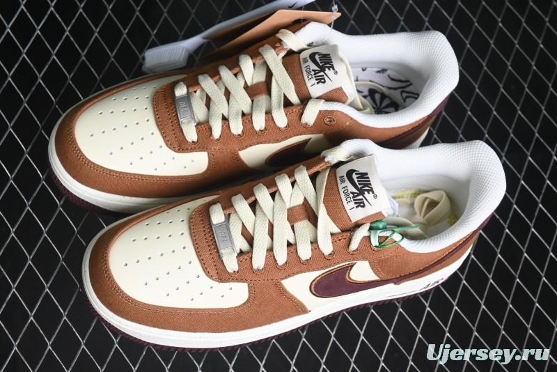 Nike Air Force 1 '07 Low Casual Sneakers with Full-Length Air Cushion - FQ8713-200