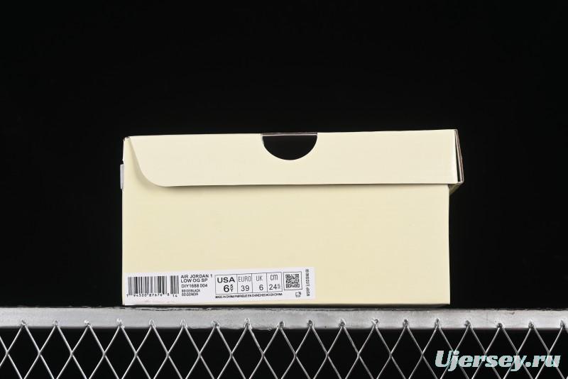 Nike Travis Scott x Fragment Design x Air Jordan 1 Low OG SP AJ1 Supreme North Face Collaboration - DIY1688-004