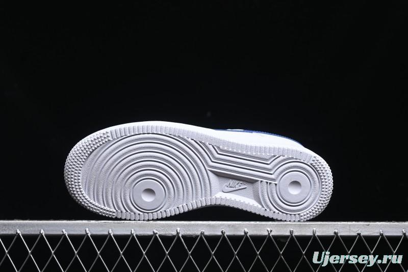 Nike Air Force 1 '07 Low Top Leather Casual Sneakers with Full-Length Air Cushion - CT3839-101