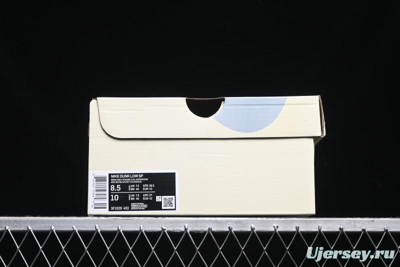 Nike SB Dunk Low Stussy Collaboration - Patchwork Grey Swoosh Anniversary Custom Low-Top Casual Skate Shoes - SF1029-403