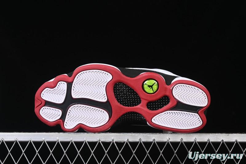 Nike Air Jordan 13 Retro Basketball Shoes in Black/White - 414571-104