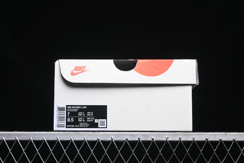 Nike Air Force 1 '07 Low Bape Collaboration - Brown Violent Bear Casual Sneakers - DF0188-013